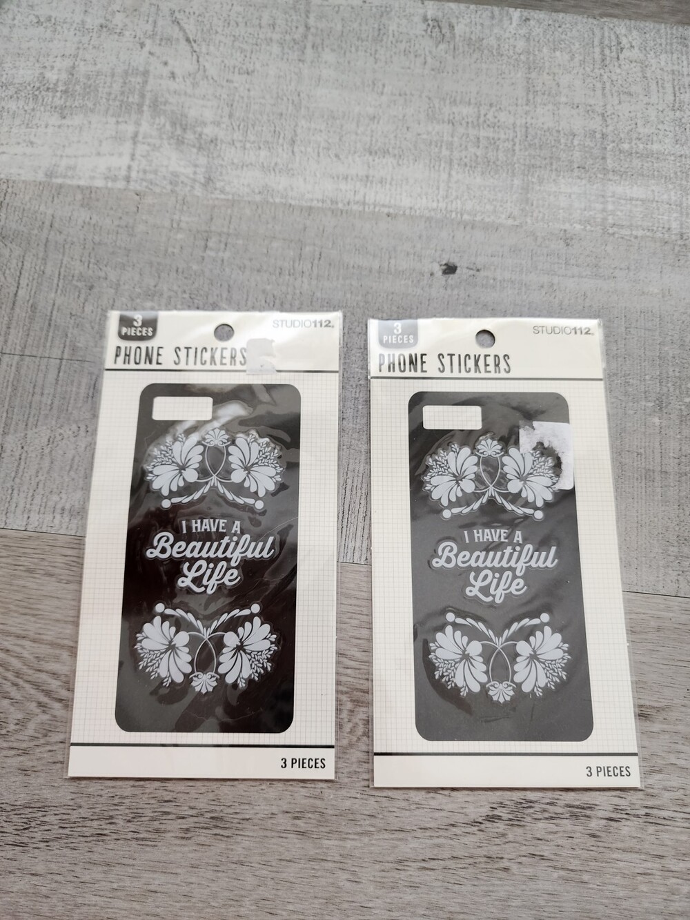 Studio 112 K&Company - Flowers Floral Phone Stickers Paper Crafts LOT - NEW #35